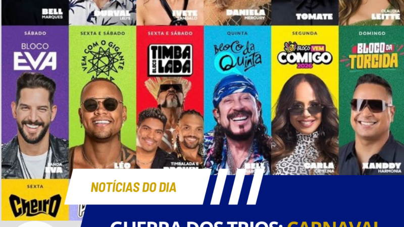 GUERRA DOS TRIOS: CARNAVAL DE SALVADOR É MARCADO POR BRIGAS ENTRE CANTORES