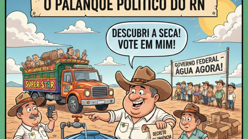 A SECA “INÉDITA”: QUANDO A ESTIAGEM VIRA O MELHOR CABO ELEITORAL DO RIO GRANDE DO NORTE