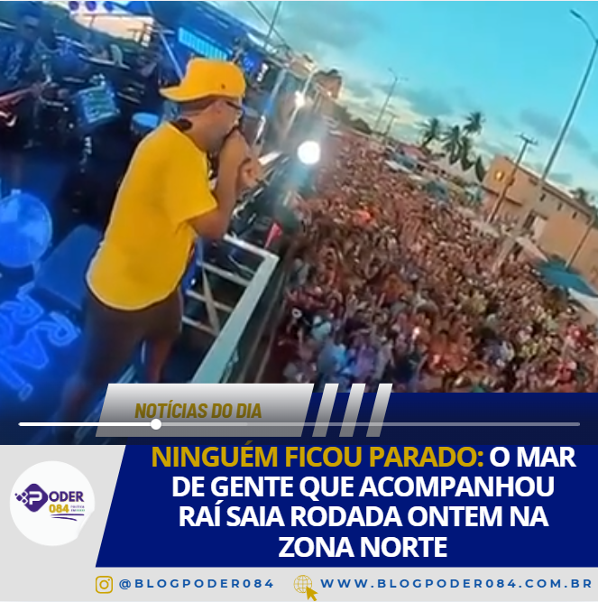 NINGUÉM FICOU PARADO: O MAR DE GENTE QUE ACOMPANHOU RAÍ SAIA RODADA ONTEM NA ZONA NORTE