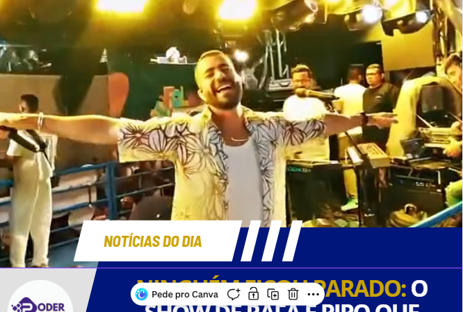 NINGUÉM FICOU PARADO: O SHOW DE RAFA E PIPO QUE PAROU CAICÓ NESTE DOMINGO