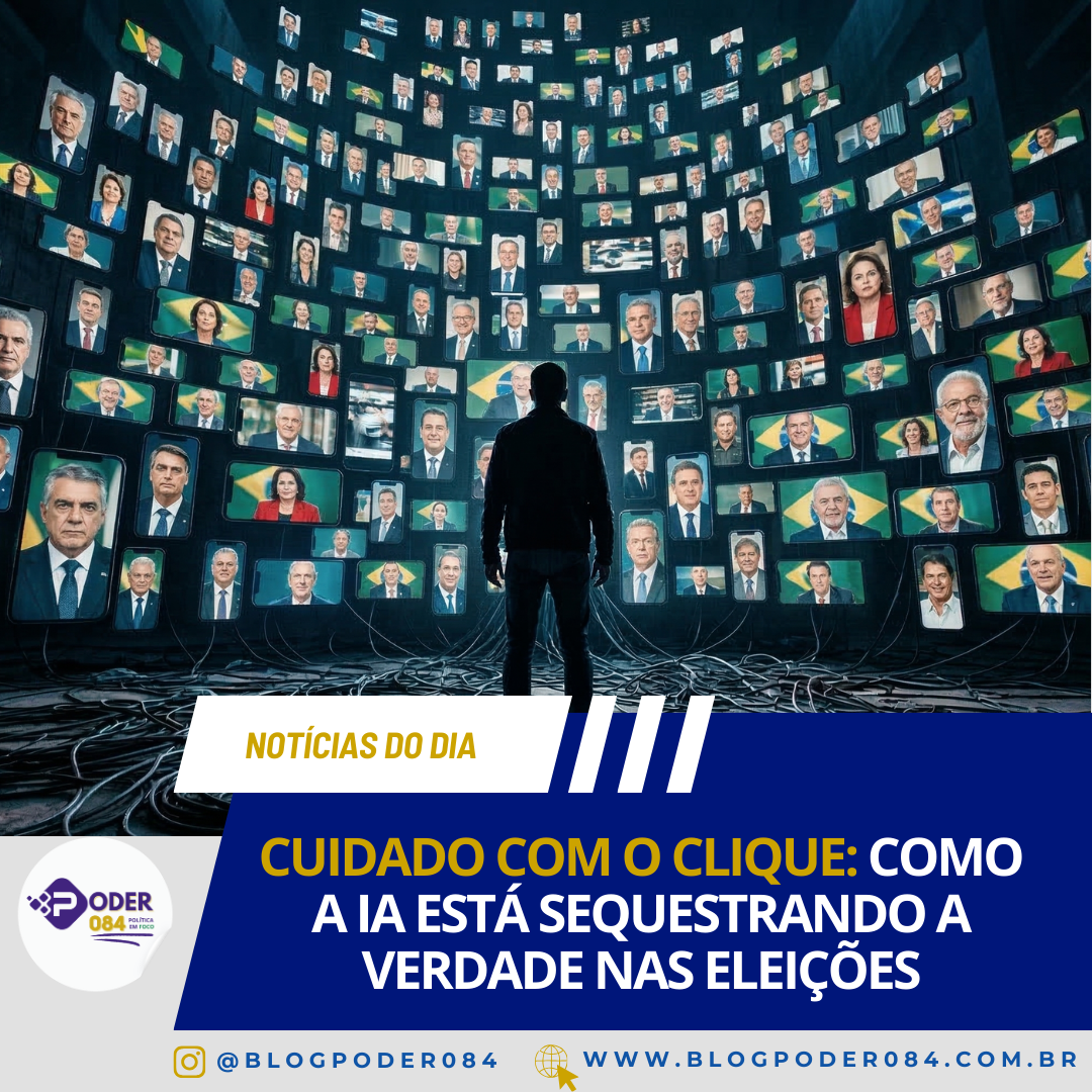 CUIDADO COM O CLIQUE: COMO A IA ESTÁ SEQUESTRANDO A VERDADE NAS ELEIÇÕES