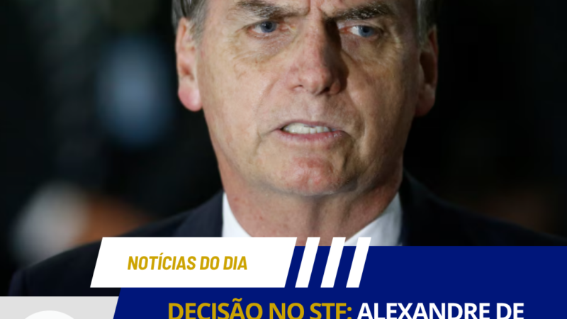 DECISÃO NO STF: ALEXANDRE DE MORAES ATENDE PEDIDO DA PGR E LIBERA REGIME DOMICILIAR PARA EX-PRESIDENTE