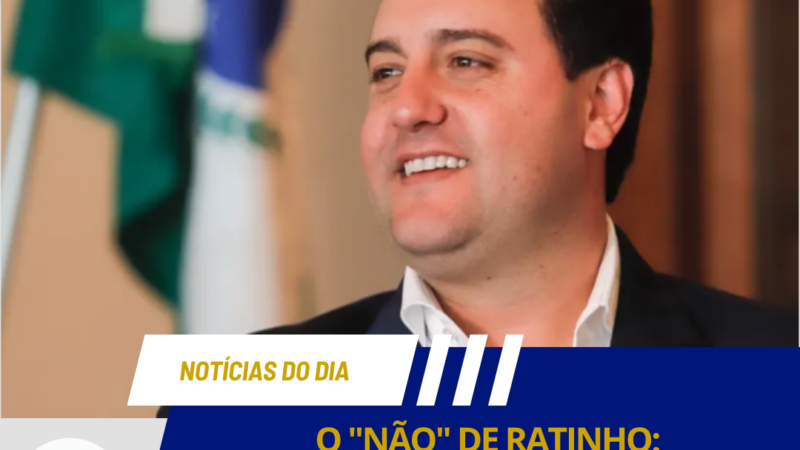 O “NÃO” DE RATINHO: GOVERNADOR DO PARANÁ COMUNICA A KASSAB QUE FICA NO CARGO ATÉ O FIM