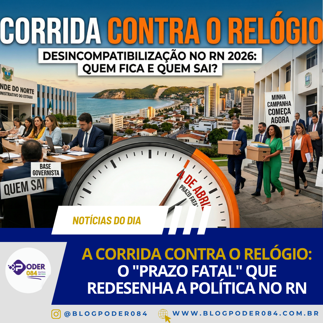 A CORRIDA CONTRA O RELÓGIO: O “PRAZO FATAL” QUE REDESENHA A POLÍTICA NO RN