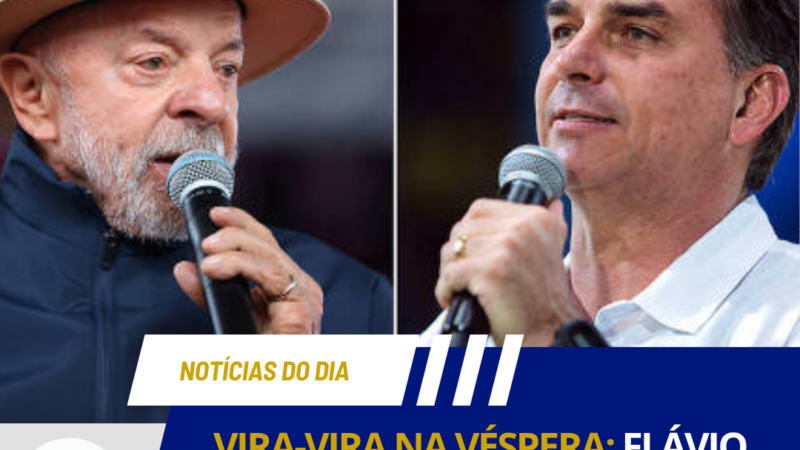 VIRA-VIRA NA VÉSPERA: FLÁVIO BOLSONARO LIDERA NO 2º TURNO E MOSTRA A FORÇA DA DIREITA